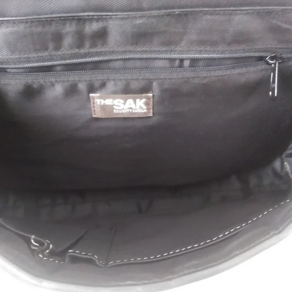 The Sak Black Leather Quilted Shoulder Bag - Picture 8 of 13